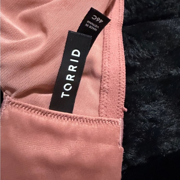 NWOT Torrid XO Boost Plunge Push-up Pink Bra Size 46C. Item # 416100001 - Picture 3 of 5